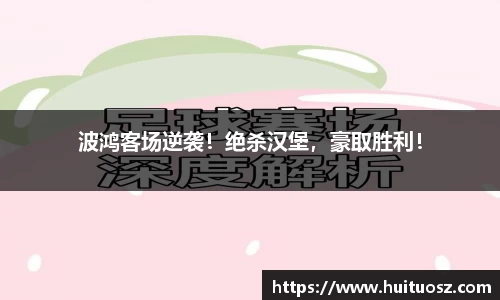 波鸿客场逆袭！绝杀汉堡，豪取胜利！